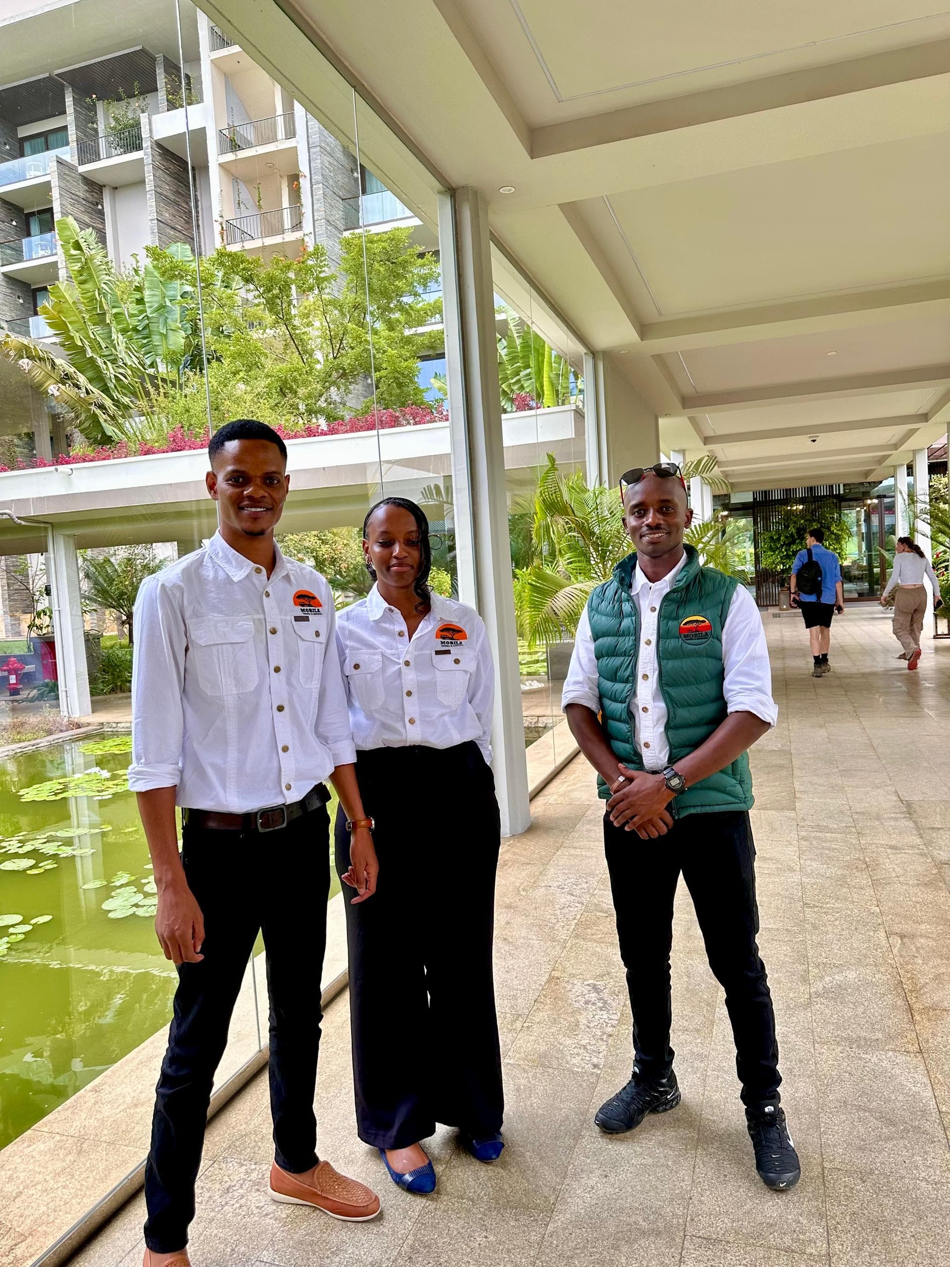 Professional Tour Guides Outside Gran Melia Hotel In Arusha